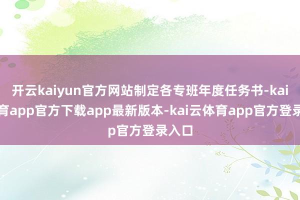 开云kaiyun官方网站制定各专班年度任务书-kai云体育app官方下载app最新版本-kai云体育app官方登录入口