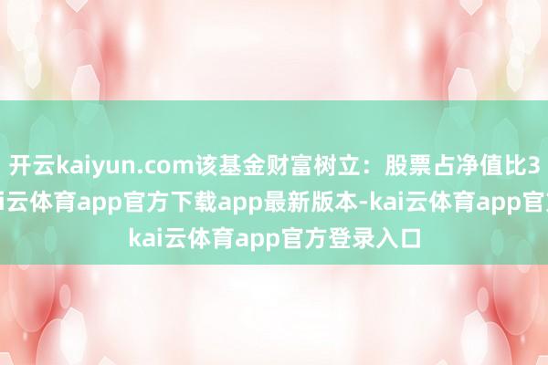 开云kaiyun.com该基金财富树立：股票占净值比33.33%-kai云体育app官方下载app最新版本-kai云体育app官方登录入口