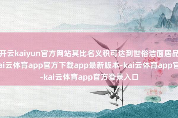 开云kaiyun官方网站其比名义积可达到世俗洁面居品的300倍-kai云体育app官方下载app最新版本-kai云体育app官方登录入口